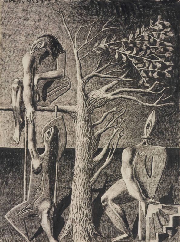 Three Figures and a Tree