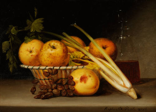 Still Life with Celery and Wine