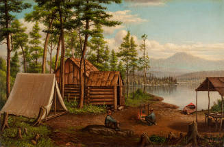 Untitled (Adirondack Camp Scene)