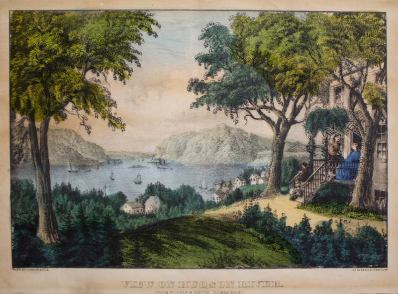 View on Hudson River:  from Ruggles House, Newburgh