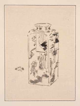 Canister Decorated with Men