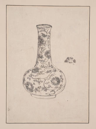 Bottle Decorated With Asters