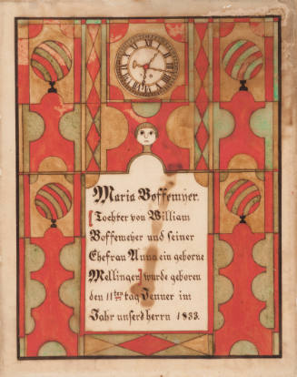 Geburts-Schein:  Birth Certificate of Maria Boffmeyer