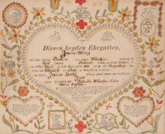 Taufschein: Birth and Baptismal Certificate of Jacob Weiang