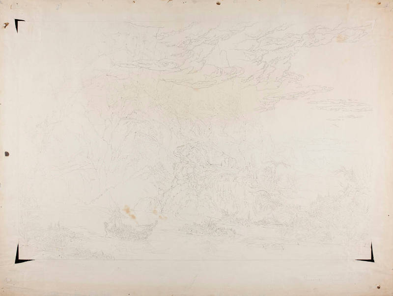 Reduction Copy of Thomas Cole's "The Voyage of Life: Childhood"