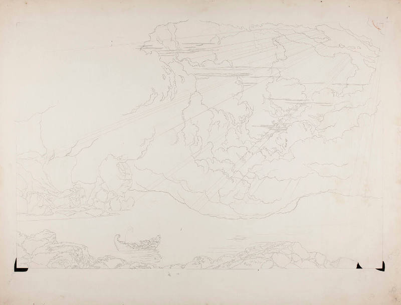 Tracing (In Reverse) of Thomas Cole's "The Voyage of Life:  Old Age"