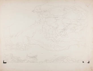 Tracing (In Reverse) of Thomas Cole's "The Voyage of Life:  Old Age"