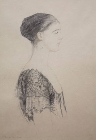 "Lace Shoulders": Profile Portrait of a Woman