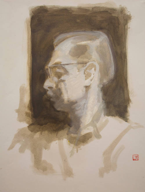 Untitled (Man's Head in Profile)