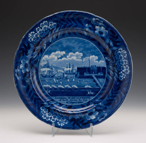 "The Landing of Lafayette at Castle Garden, New York" Plate