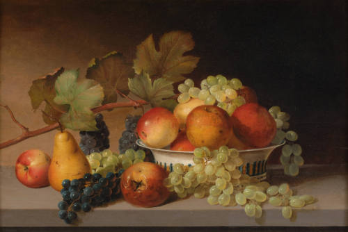 Still Life: Apples, Grapes, Pear