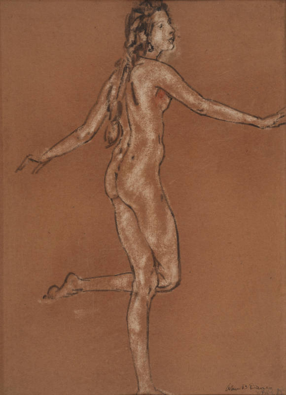 Nude Figure Looking Up