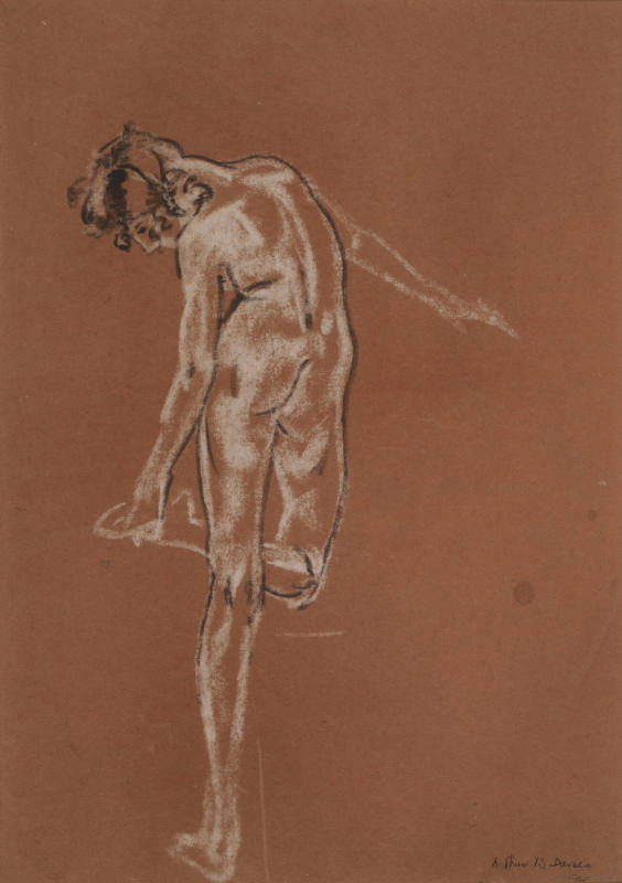 Nude Figure Looking Down