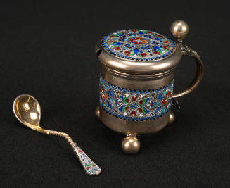 Mustard Pot with Spoon