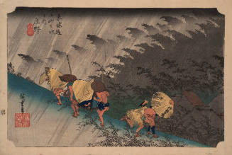 Shono:  Sudden Shower (Station 45 from Fifty-Three Stations of the Tokaido)
