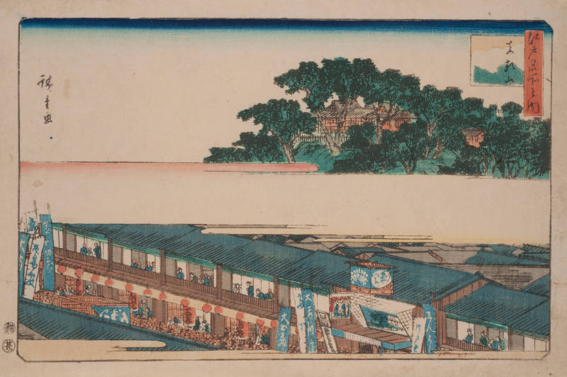 Matsuchi Hill (from Famous Views of Edo)