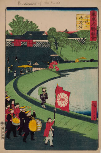 Procession of the Mikado (from Famous Places in Tokyo)