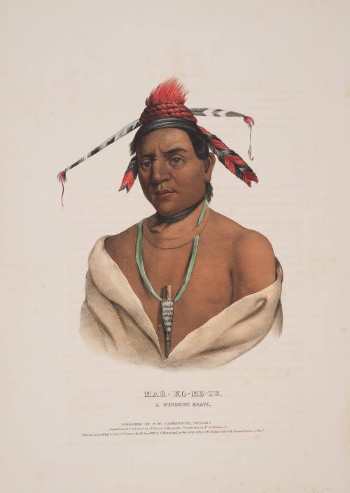 Portrait of Mar-ko-me-te:  A Menomene Brave