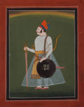 Portrait of a Man with Sword and Shield