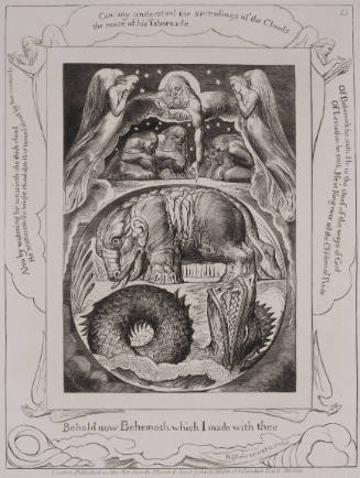 Behold Now Behemoth Which I Made with Thee. Plate 15 from the Illustrations of the 
Book of Job
