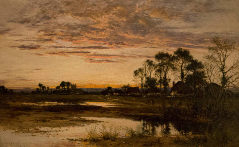 Evening in Worcestershire [Landscape and Village]