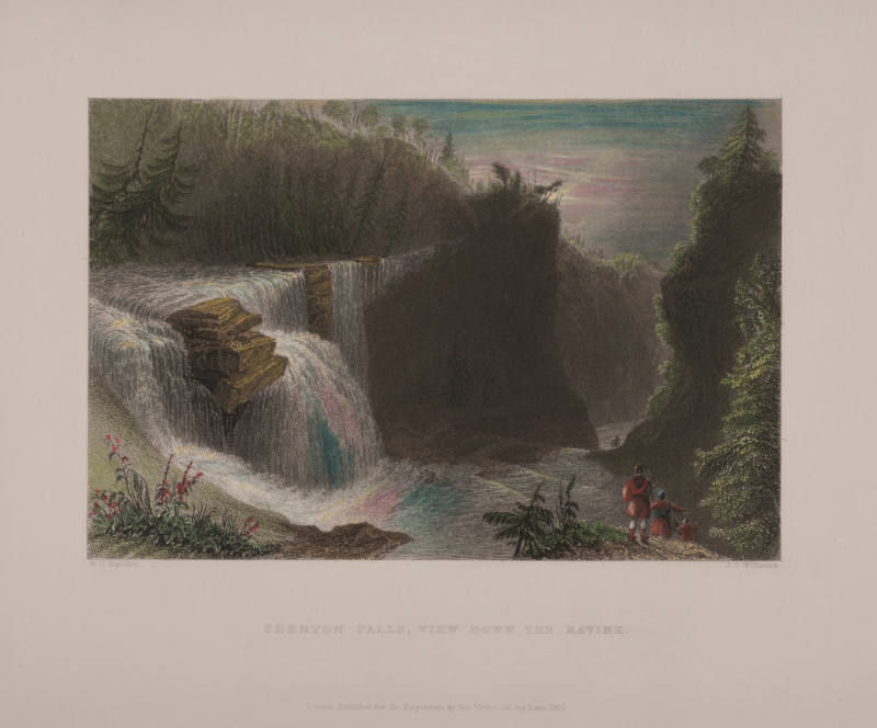 Trenton Falls, View Down the Ravine