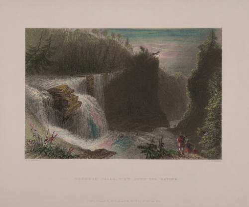 Trenton Falls, View Down the Ravine