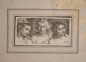 Bust View of Three Women