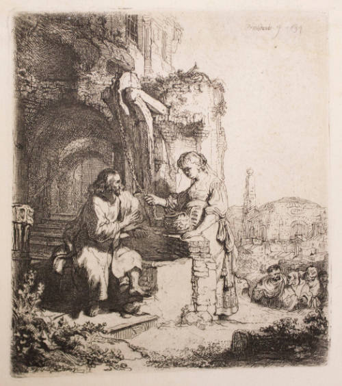 Christ and the Woman of Samaria Among Ruins