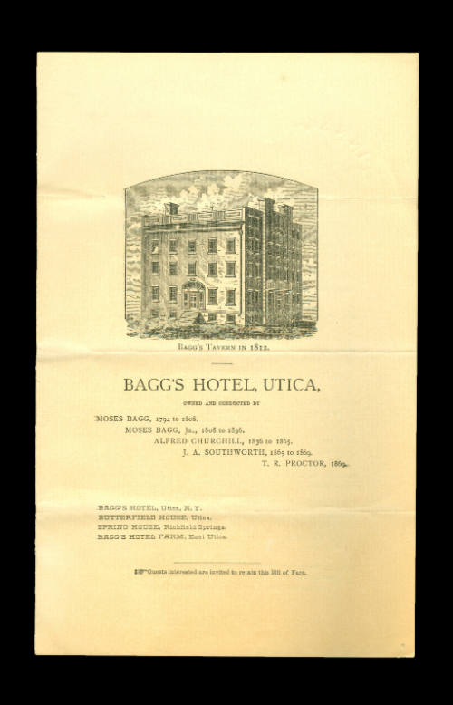 Bagg's Hotel, Utica