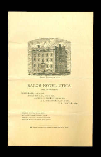 Bagg's Hotel, Utica