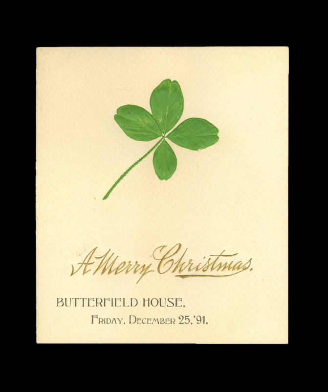 Butterfield House Christmas Menu