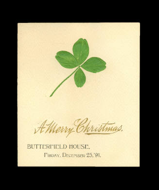 Butterfield House Christmas Menu