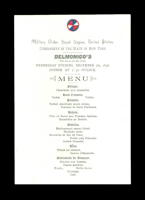 Dinner Menu