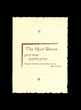 The Hunt Dance/Spring House/Richfield Springs