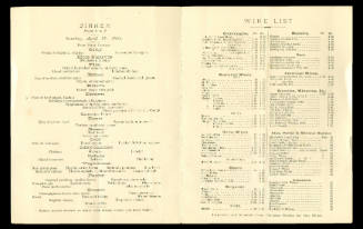 Park Avenue Hotel Menu