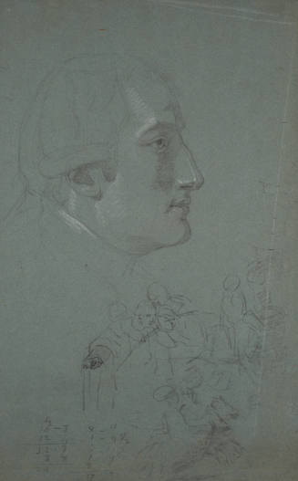 Two Studies for the "Death of the Earl of Chatham:" the Earl of Stanhope, and a Preliminary Study for the Central Group
