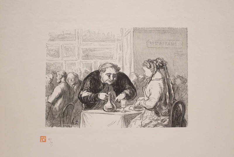 Exposition des Beaux-Arts, au Buffet:  Amour de l'Art et de la Cotelette