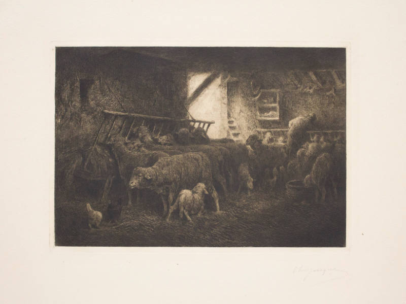 Interieur d'une Bergerie (Sheepfold Interior)