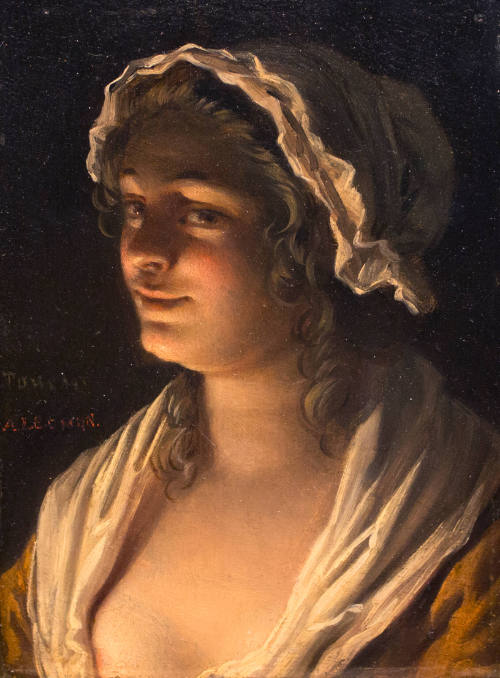 A Young Woman in Candlelight