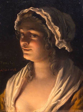 A Young Woman in Candlelight