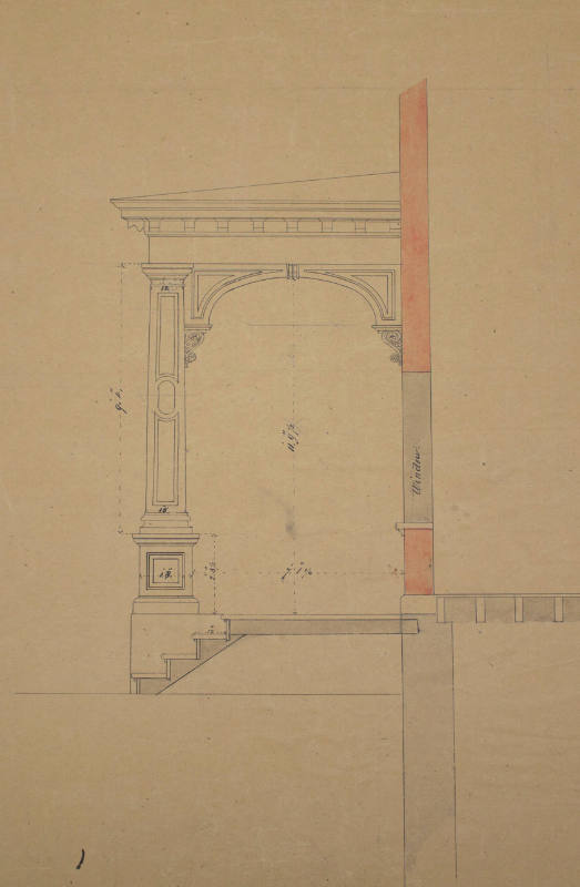 Elevation of the Porch