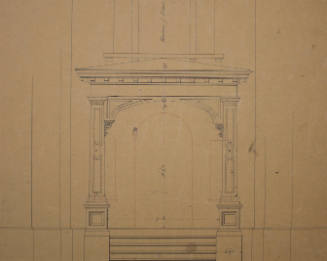 Elevation of the Front View of the Porch
