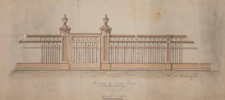 Elevation of Front Fence