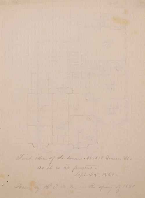 First Idea Plan for 318 Genesee (Drawn by HEMW)