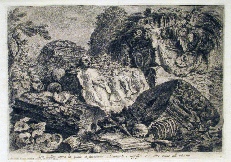 Antique Altar (Plate 7 from the series:  First Part of Architecture and Perspective)