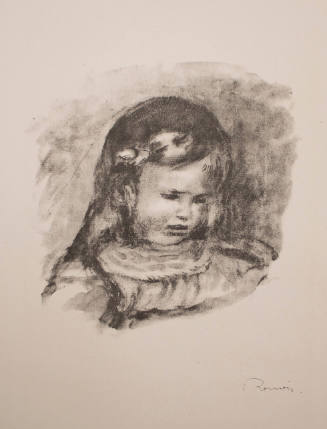 Claude Renoir, la tête baisée (Claude Renoir, head lowered), from Douze lithographies originales de Pierre-Auguste Renoir