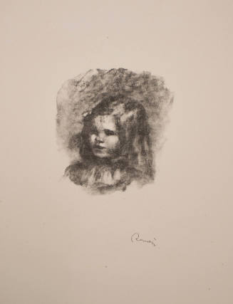 Claude Renoir, tourne à gauche (Claude Renoir, turned to the left), from Douze lithographies originales de Pierre-Auguste Renoir