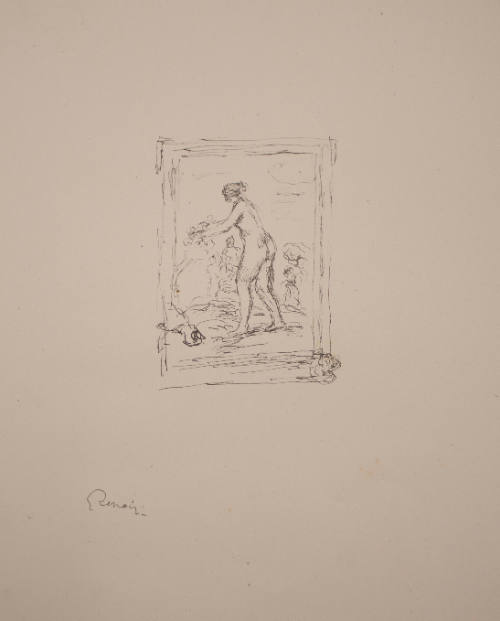 Femme aux cep de vigne, deuxième variante (Woman with a vine, second variant), from Douze lithographies originales de Pierre-Auguste Renoir