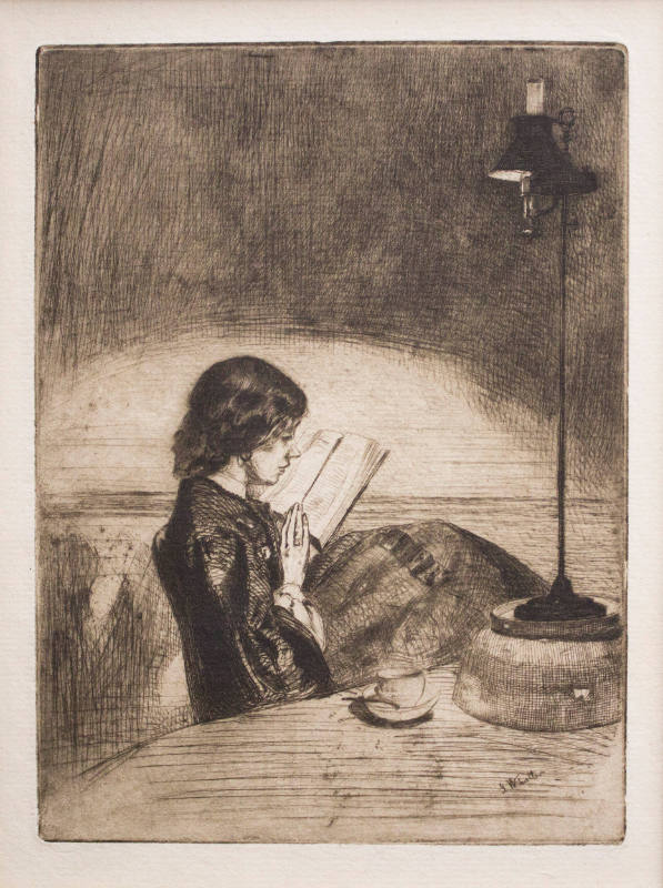 Reading by Lamplight